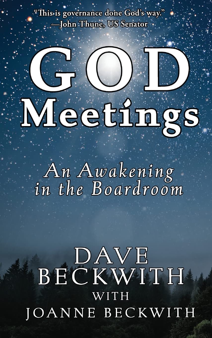 cover of a book titled "God Meetings"