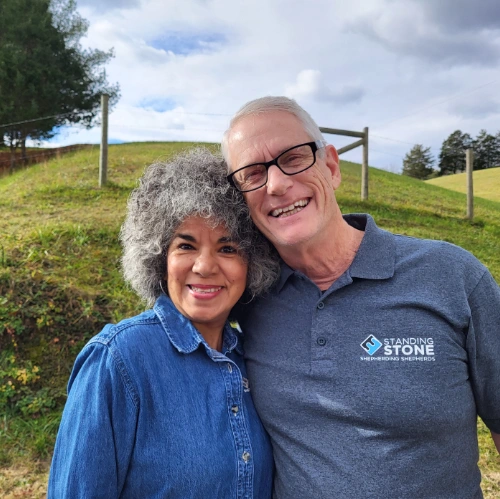 Headshot of the Bredemans - Standing Stone Retreat Shepherds